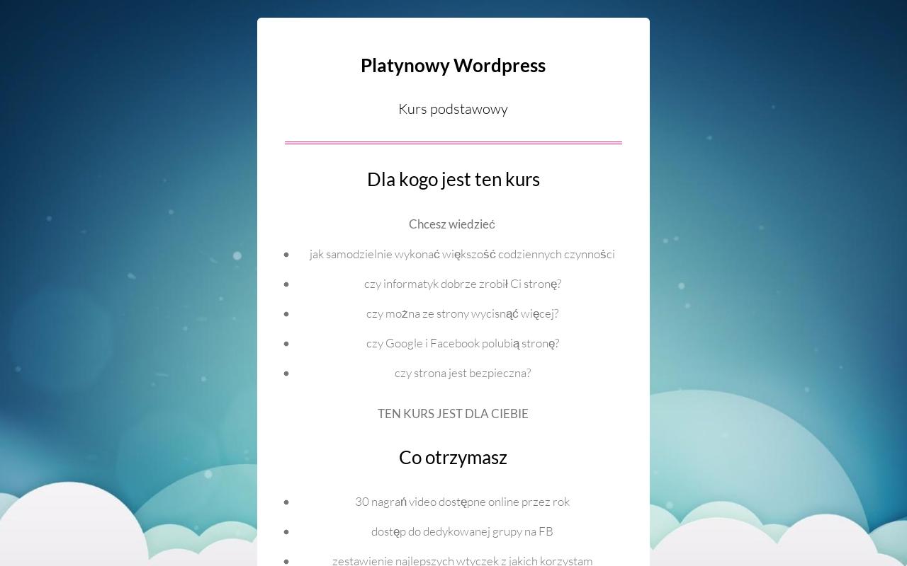 Carrd profile picture for @wordpress